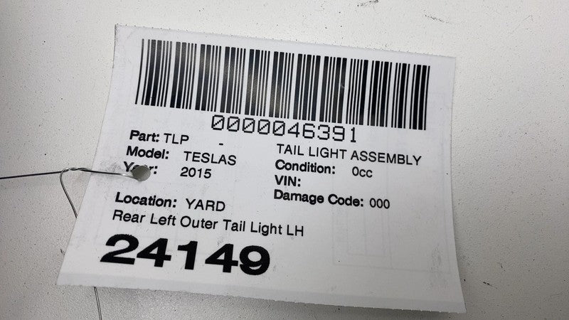 ⭕ 2012-2022 Tesla Model S Rear Taillight LED Outer Tail Lamp Left 6005