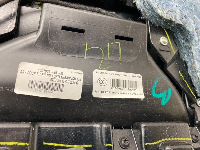 1007936-26-M ⭕ 2012-2020 Model S Front Right Interior Door Panel Trim Card Cover 1007936-26-M