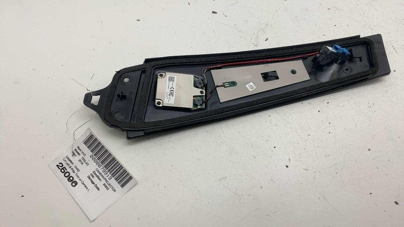 110043700D ⭕ 17-23 Model 3 Left B-Pillar Applique Glass Trim Molding w/ Camera 1100437-00-D