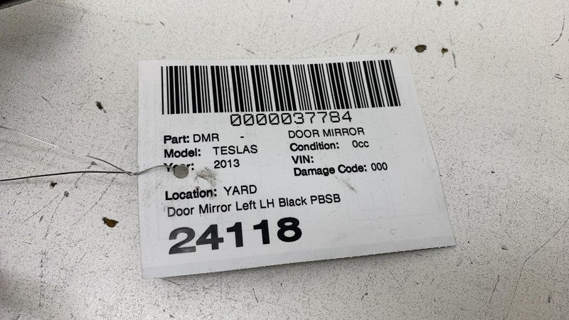 ⭕12-15 Model S Front Left Exterior Rear View Door Mirror Black PBSB 60