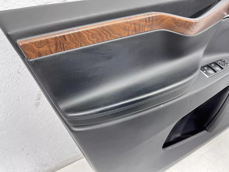 ⭕ 16-20 Model X Front Left Door Panel Trim Card Cover w/ Molding LH 10