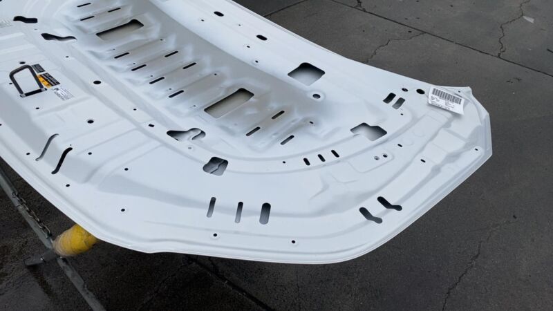 2023 2024 2025 Toyota bZ4X Hood Panel Bonnet Shell Assembly OEM White Aluminum