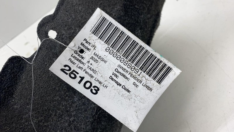 ⭕ 2014-2020 Maserati Ghibli Rear Left Fender Wheelhouse Inner Liner Ar