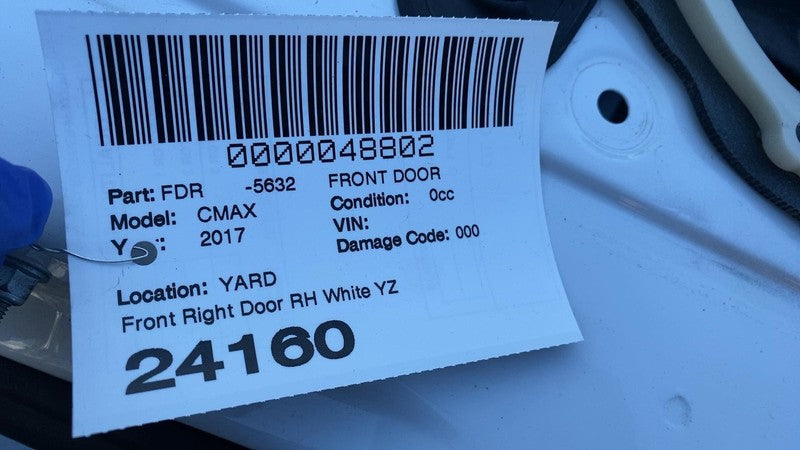 2013-2018 Ford C-Max Front Passenger Side Door w/ Glass Assembly Right