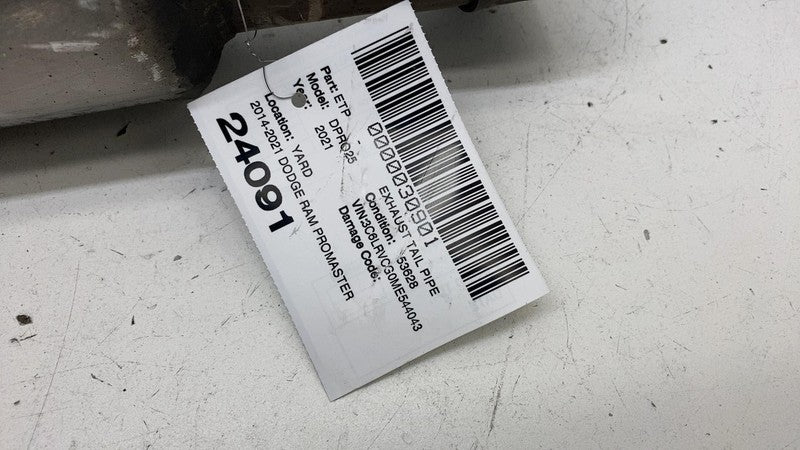 ⭕ 2014-2021 Ram ProMaster 1500 2500 3500 3.6L Rear Exhaust System Tail Pipe Assy