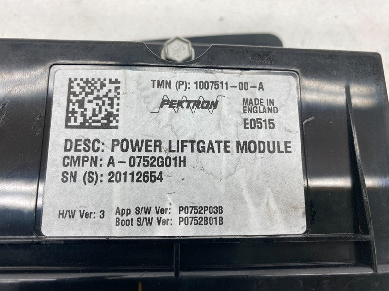 1007511 00 A ⭕ 12-20 Model S MS Power Trunk Liftgate & Park Brake Control Module 1007511-00-A