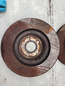 ⭕2012-2015 Tesla Model S MS Rear PAIR Left & Right Brake Disc Rotor Assembly OEM