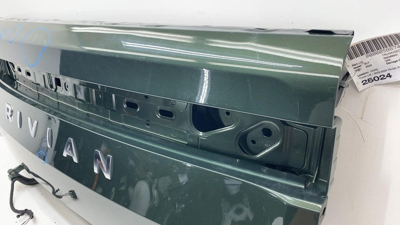 ⭕ 22-24 Rivian R1T Rear Truck Bed Door Tailgate Shell Assy Forest Gree