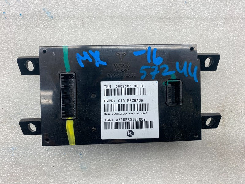6007366 00 C ⭕ 12-20 Model S X A/C Heater Climate Control HVAC Controller Module 6007366-00-C