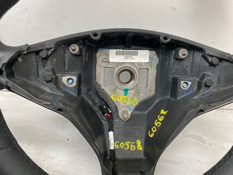 1036774-00-C ⭕12-20 Model S X Steering Wheel Leather w/ Wiper Turn Signal Switch 1036774-00-C