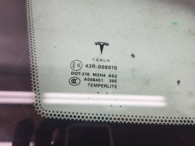 E6 43R-008010 ⭕ 2012-2020 Tesla Model S Rear Driver Side Quarter Fixed Glass Left LH Assembly