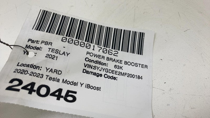 ⭕ 2020-2024 Tesla Model Y iBooster Power Brake Booster Master Cylinder Reservoir