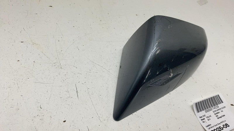 ⭕12-20 Model S Front  Exterior Door Mirror Skull Cap Left Gray PMTG 10