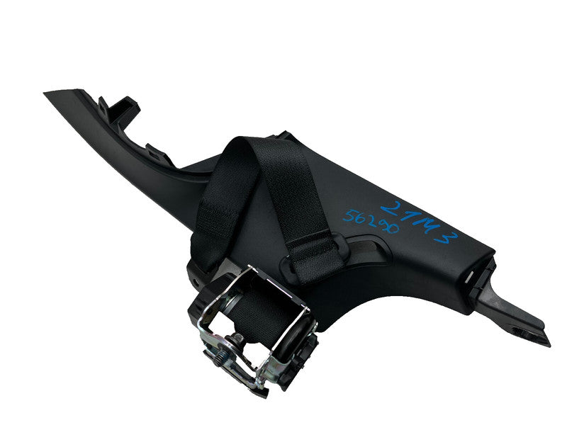 ⭕ 17-23 Model 3 M3 Rear Left Seat Belt w/ C-Pillar Upper Trim Cover 10