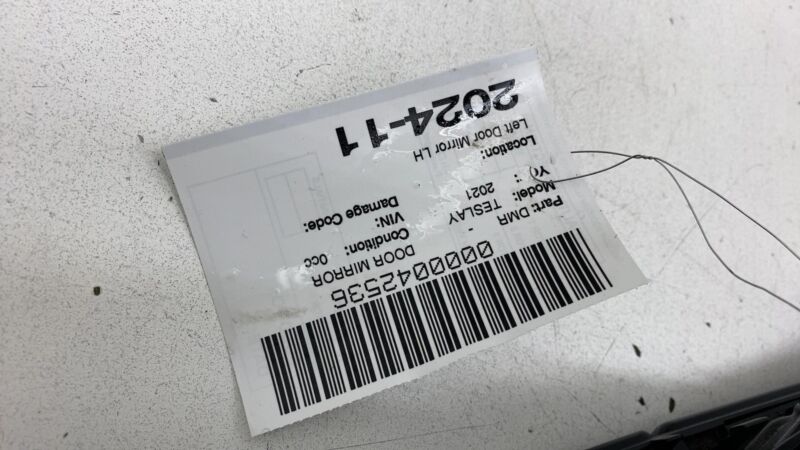 ⭕ 2020 Tesla Model Y Front Left Exterior Rear View Door Mirror (NO SKULL CAP)