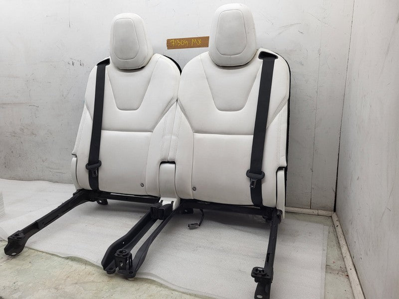 1090424-00-B ⭕ 2016-2020 Tesla Model X Rear 3rd Row Seat Upper Left & Right Cushion White OEM