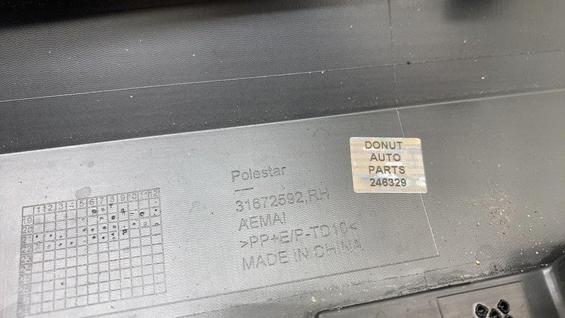 32259230 ⭕ 21-23 Polestar 2 Passenger Side Rocker Skirt Panel Molding Trim Right 32259230