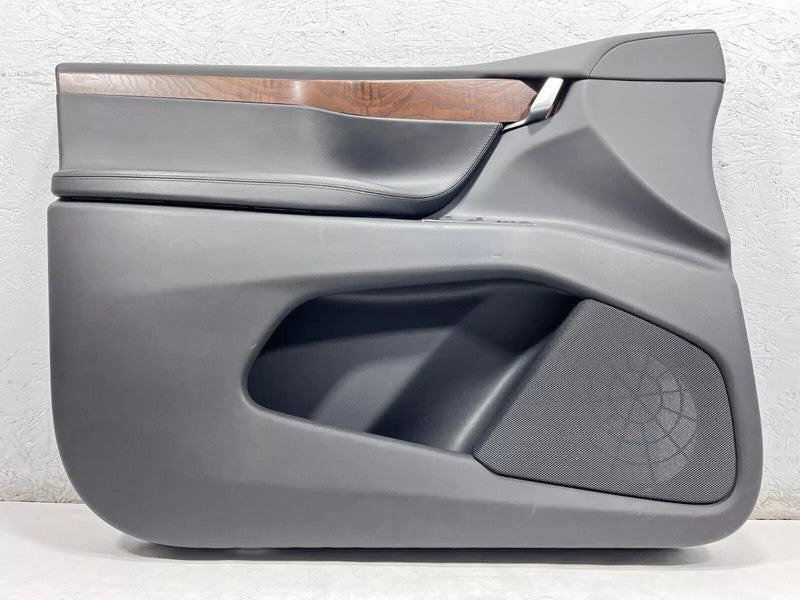 ⭕ 16-20 Model X Front Left Door Panel Trim Card Cover w/ Molding LH 10