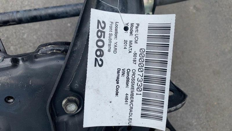 ⭕06-15 Mazda MX-5 Miata Front Suspension Subframe Sub K Frame Crossmember Cradle