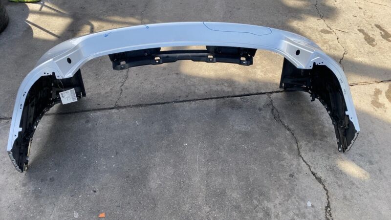 2011-2014 Porsche Cayenne Rear Bumper Fascia Cover w/o Park Assist Silver - LX7W
