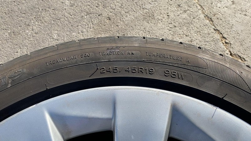 ⭕ 16-20 Model S MS Wheel Rim 19x8.0+40MM + Michelin Tire 245/45R19 105