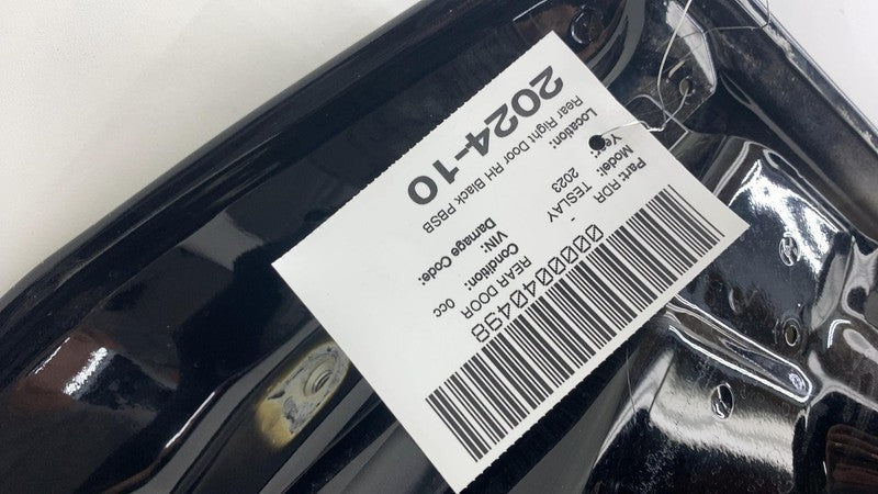 1493562-E0-A ❇️ 20-24 Tesla Model Y MY Rear Passenger Side Door Shell Panel Right Black PBSB