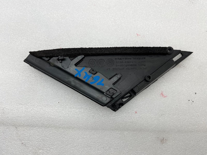 103502700C ⭕ 16-20 Model X Front Left Door Quarter Applique Corner Glass Cover 1034908-00-C