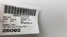⭕ 16-20 Model S Rear Passenger Door Shell Panel Right RH Black PMBL 6006566-00-G