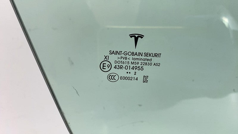 ⭕ 2021-2023 Tesla Model 3 Front Passenger Door Window Glass Right (Dou