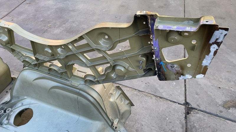2128750 ST A 2024-2025 Tesla Cybertruck Rear Cast Under Body Frame Structure (DAMAGE PRESENT)
