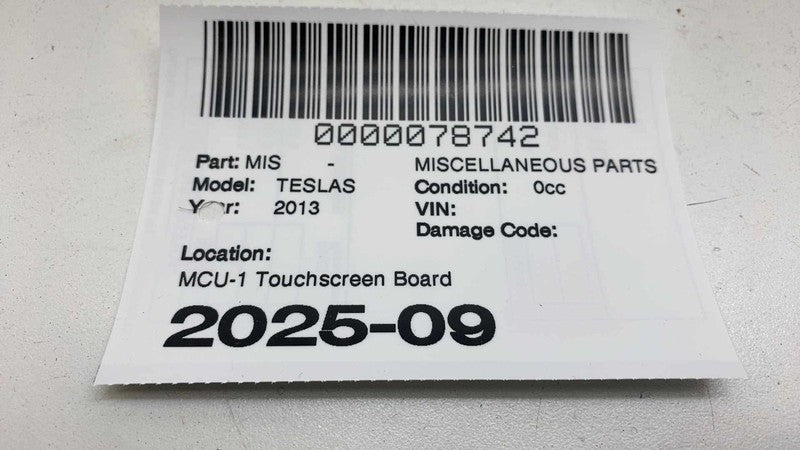 ⭕ 2012-2015 Tesla Model S MCU-1 Monitor Touch Screen Control Board 100