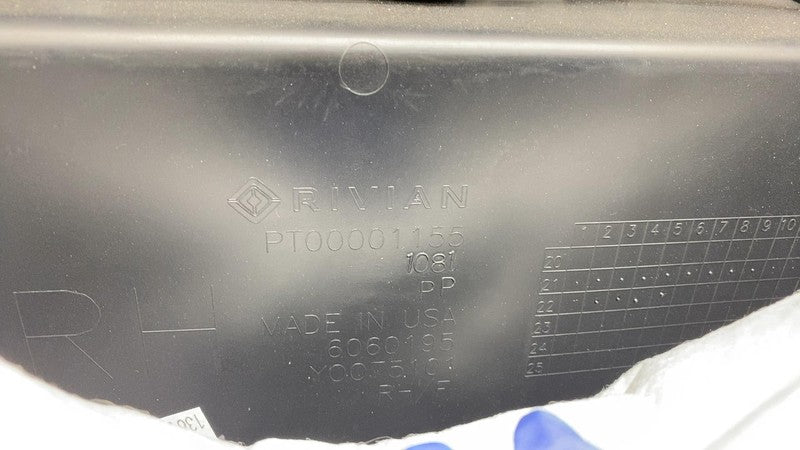PT00001155 ⭕ 2022-2024 Rivian R1T R1S Front Right Door Trim Panel Black Mountain PT00001155