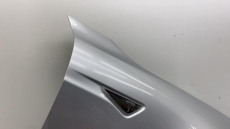 ⭕ 12-15 Tesla Model S Front Passenger Side Fender Shell Panel Right Silver PMSS