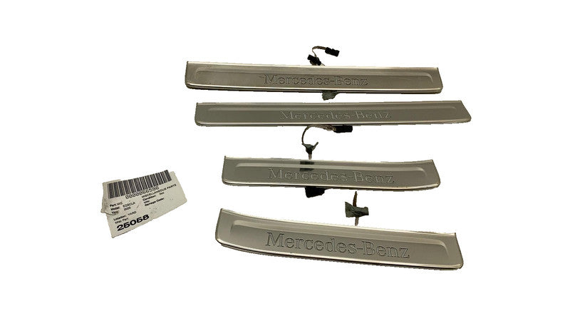 ⭕2022 Mercedes Benz EQS450+ Front & Rear Left & Right Door Sill Plate 
