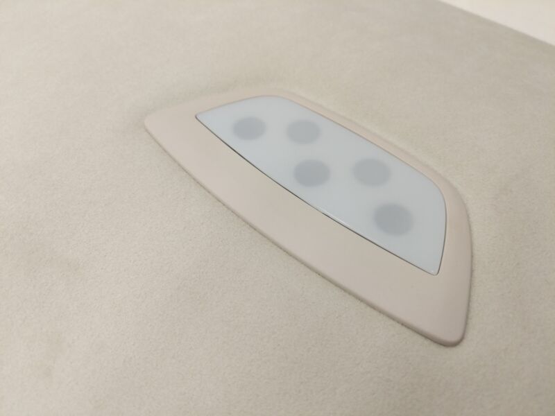 2016 2017 2018 2019 2020 Tesla Model X Roof Headliner Trim Alcantara Cream Assy