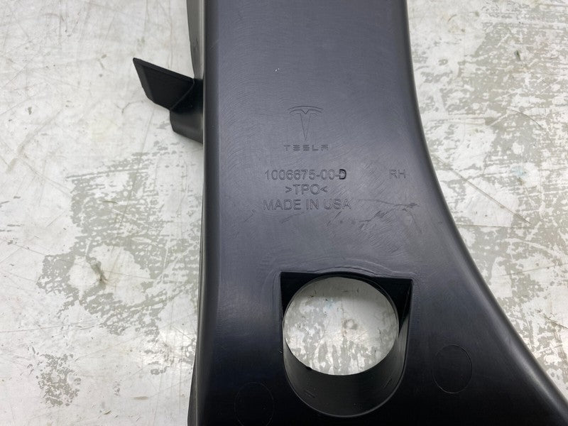 1006675-00-D ⭕ 12-15 Tesla Model S Rear Side Boot Trunk Trim Cover Panel Right 1006675-00-D