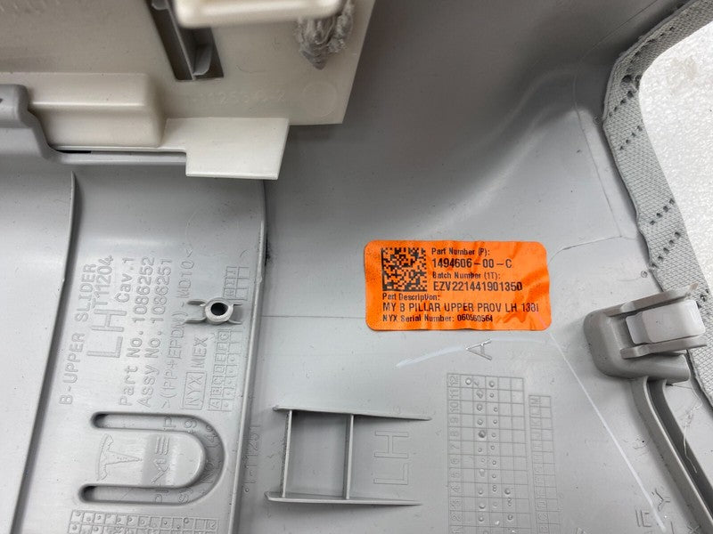 149460600C ⭕ 20-23 Model Y PAIR Left & Right B-Pillar Upper Trim 1494606-00-C/1494607-00-C