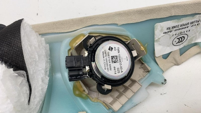 ⭕ 12-20 Tesla Model S Passenger Side A-Pillar Trim Cover Upper Right 1