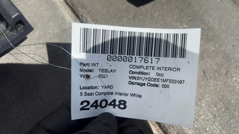 ⭕ 2020-2022 Tesla Model Y Complete Front & Rear Interior Seat Cushion 