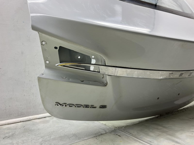 2012-2015 Tesla Model S Liftgate Hatch Gate Trunk Lid Tailgate Glass White PBCW