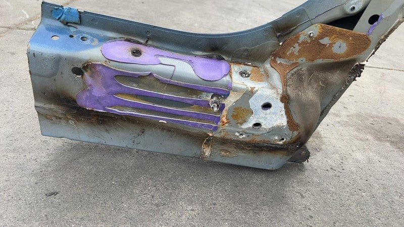 ⭕ 20-23 Tesla Model Y Rear Right Passenger Quarter Panel Structural Cutout Blue