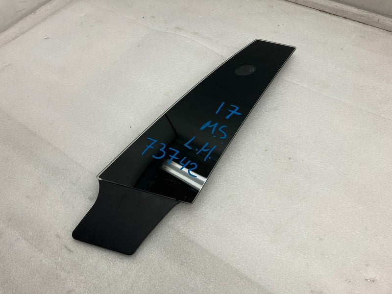 1092306 00 B ⭕ 16-20 Model S Driver Side B-Pillar Glass Applique w/ Camera Left 1092306-00-B