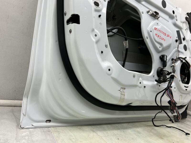 2012-2015 Tesla Model S Front Driver Side Door Shell Panel Left Assy White PBCW