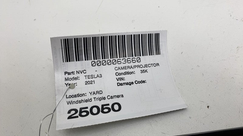 ⭕17-23 Model 3 Right B-Pillar Applique Glass Trim Molding w/ Camera 11