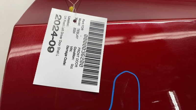 ⭕ 20-26 Tesla Model Y Juniper Front Driver Side Door Shell Panel Left 