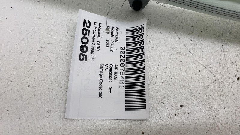 32329547 ⭕ 2023 Polestar 2 Driver Side Roof Curtain Safety Airbag Left Assembly 32329547