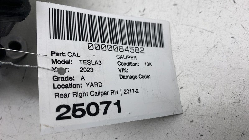 ⭕ 2017-2025 Tesla Model 3 Rear Right Caliper + Brake Hose Line BASE 10