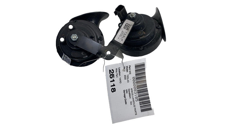 ⭕ 2017-2023 Tesla Model 3 M3 High + Low Pitch Tone Horn w/ Bracket 148