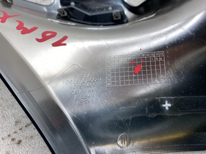 1062970-00-A ⭕ 2016-2020 Tesla Model X MX Right Monopost Inner Cover Trim RH OEM 1062970-00-A