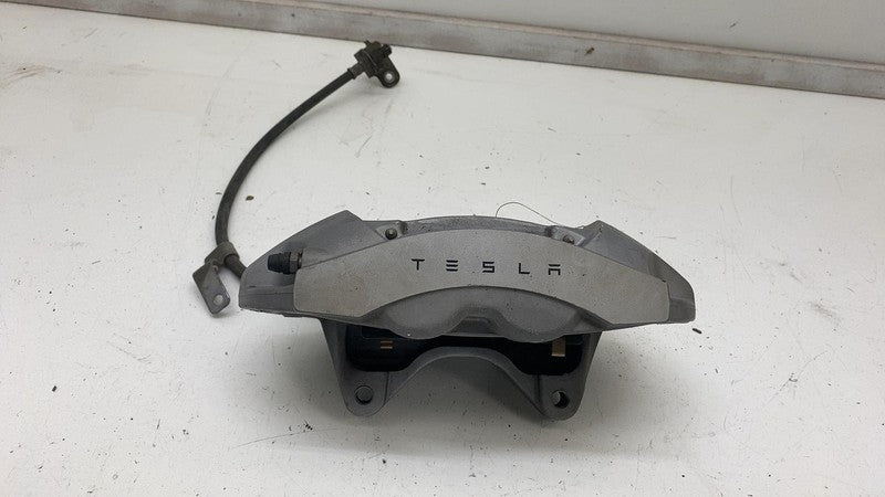 ⭕ 2017-2023 Tesla Model 3 Front Left Caliper w/ Brake Hose Line OEM 1044621-00-D